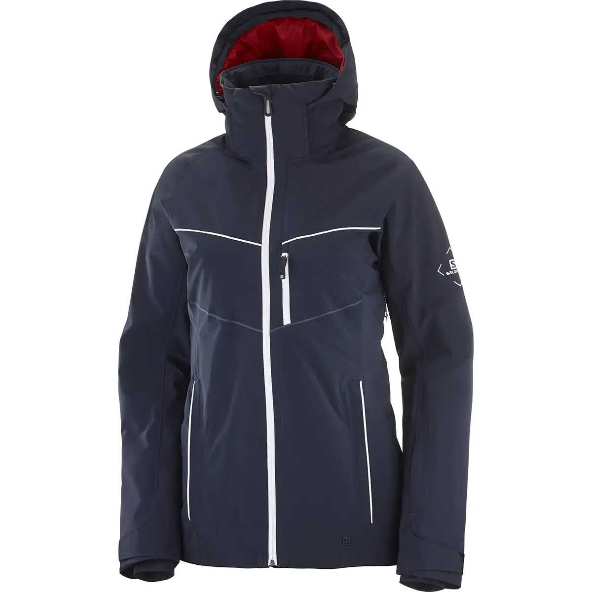 SALOMON BRILLIANT JKT W NIGHT SKY/WHITE/RED CHIL 22