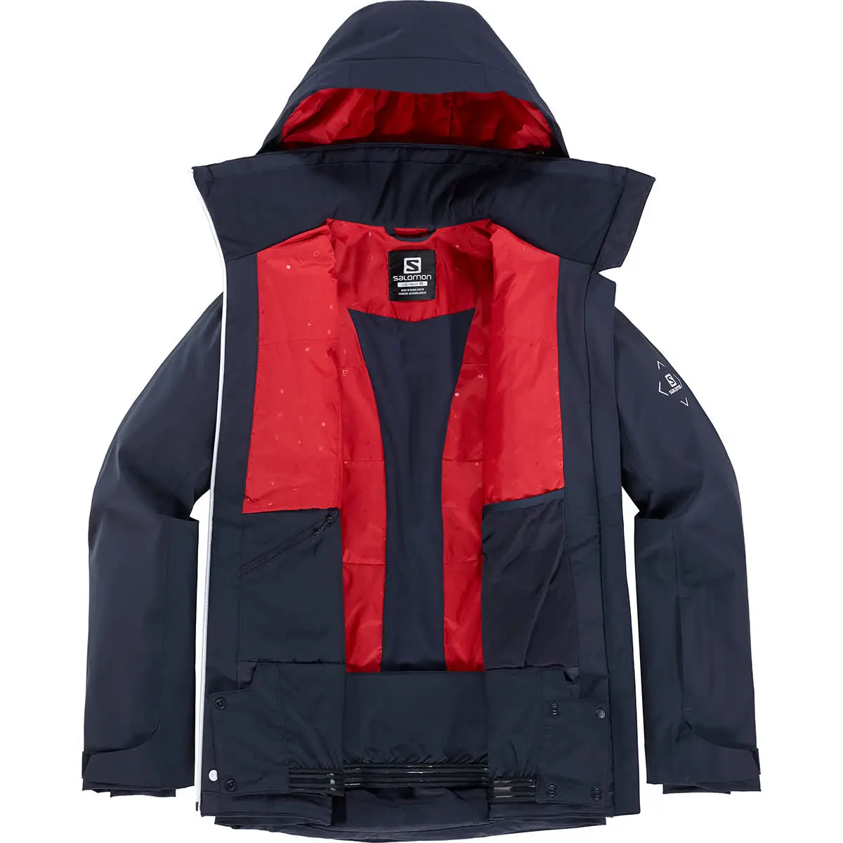 SALOMON BRILLIANT JKT W NIGHT SKY/WHITE/RED CHIL 22 – Image 2
