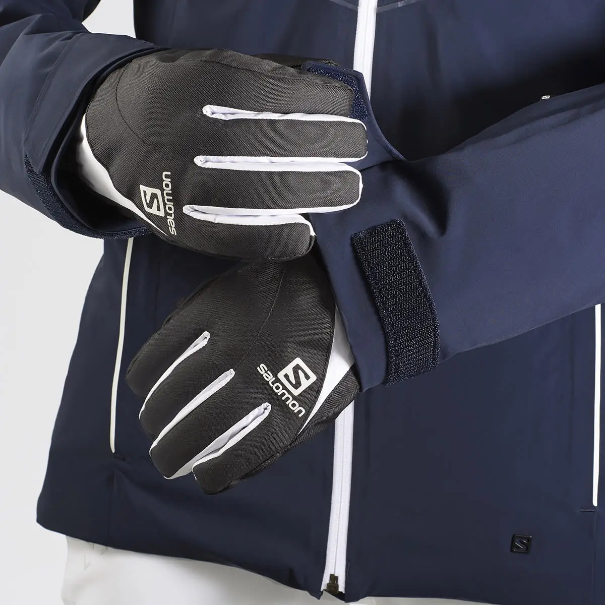 SALOMON BRILLIANT JKT W NIGHT SKY/WHITE/RED CHIL 22 – Image 8