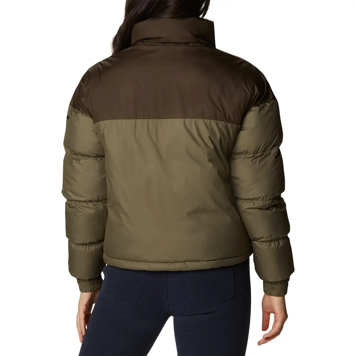 COLUMBIA PIKE LAKE CROPPED JACKET W STONE GREEN/MALBEC/OLIVE GREEN 22 – Image 2