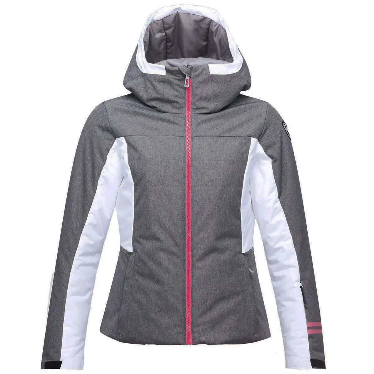 ROSSIGNOL W COURBE HEATHER JKT HEATHER GREY 22