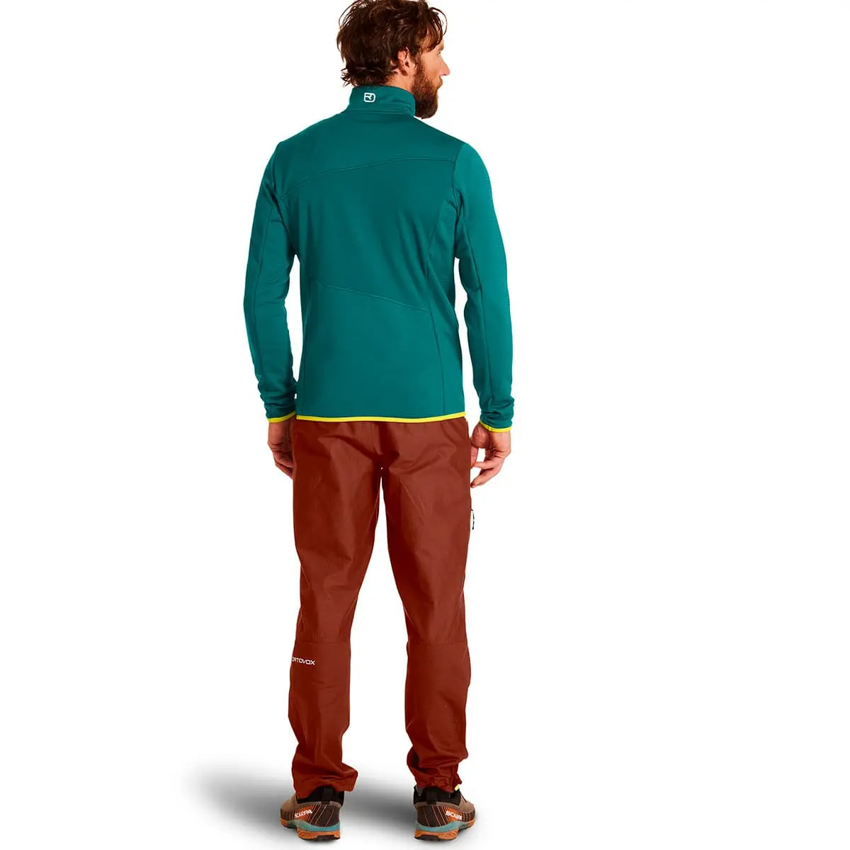 ORTOVOX FLEECE GRID JACKET M PACIFIC GREEN 23 â Image 3