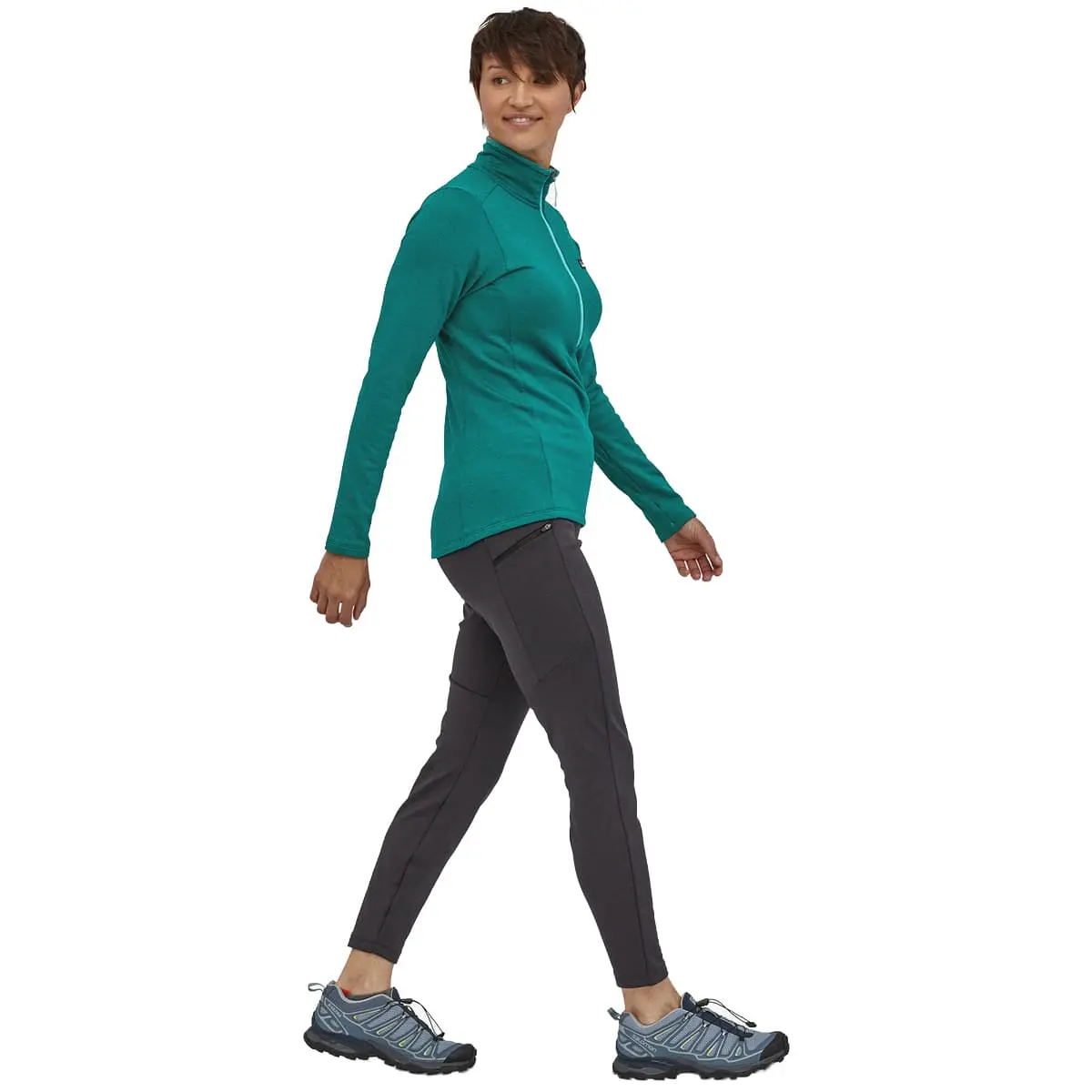 PATAGONIA W'S R1 DAILY BOTTOMS INK BLACK - BLACK X-DYE 23 â Image 4