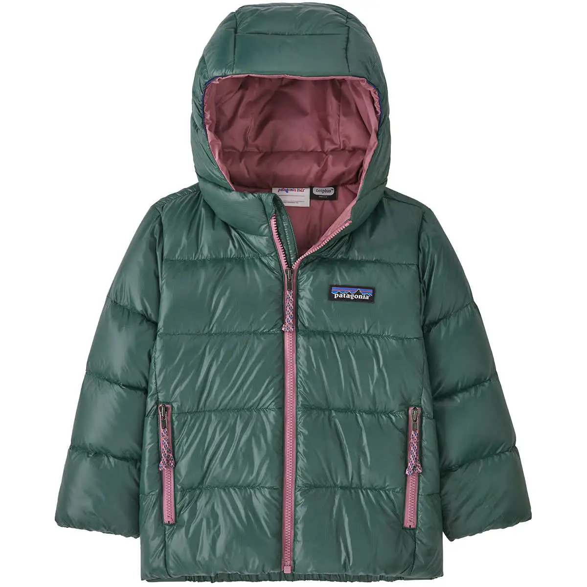 PATAGONIA BABY HILOFT DOWN SWEATER HOODY PINYON GREEN 23