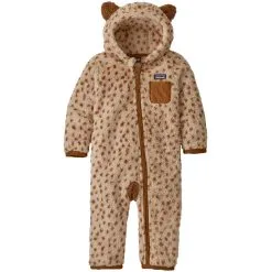 PATAGONIA BABY FURRY FRIENDS BUNTING DEAR DEAR TUBER TAN 23