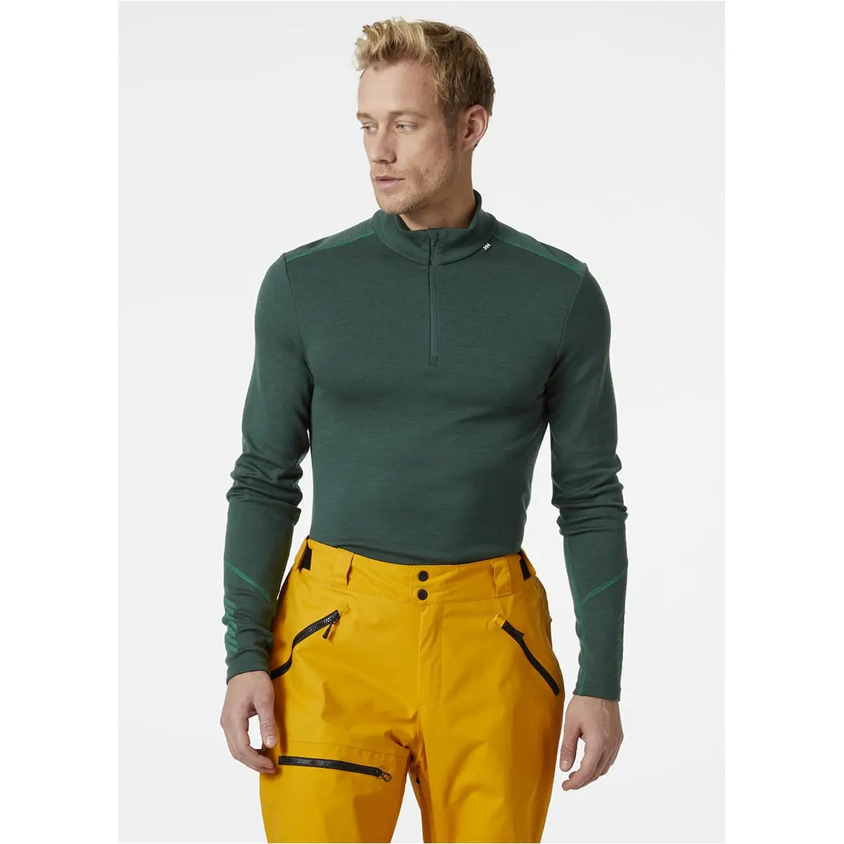 HELLY HANSEN LIFA MERINO MIDWEIGHT 1/2 ZIP DARKEST SPRUCE/ANGORA 23 â Image 3