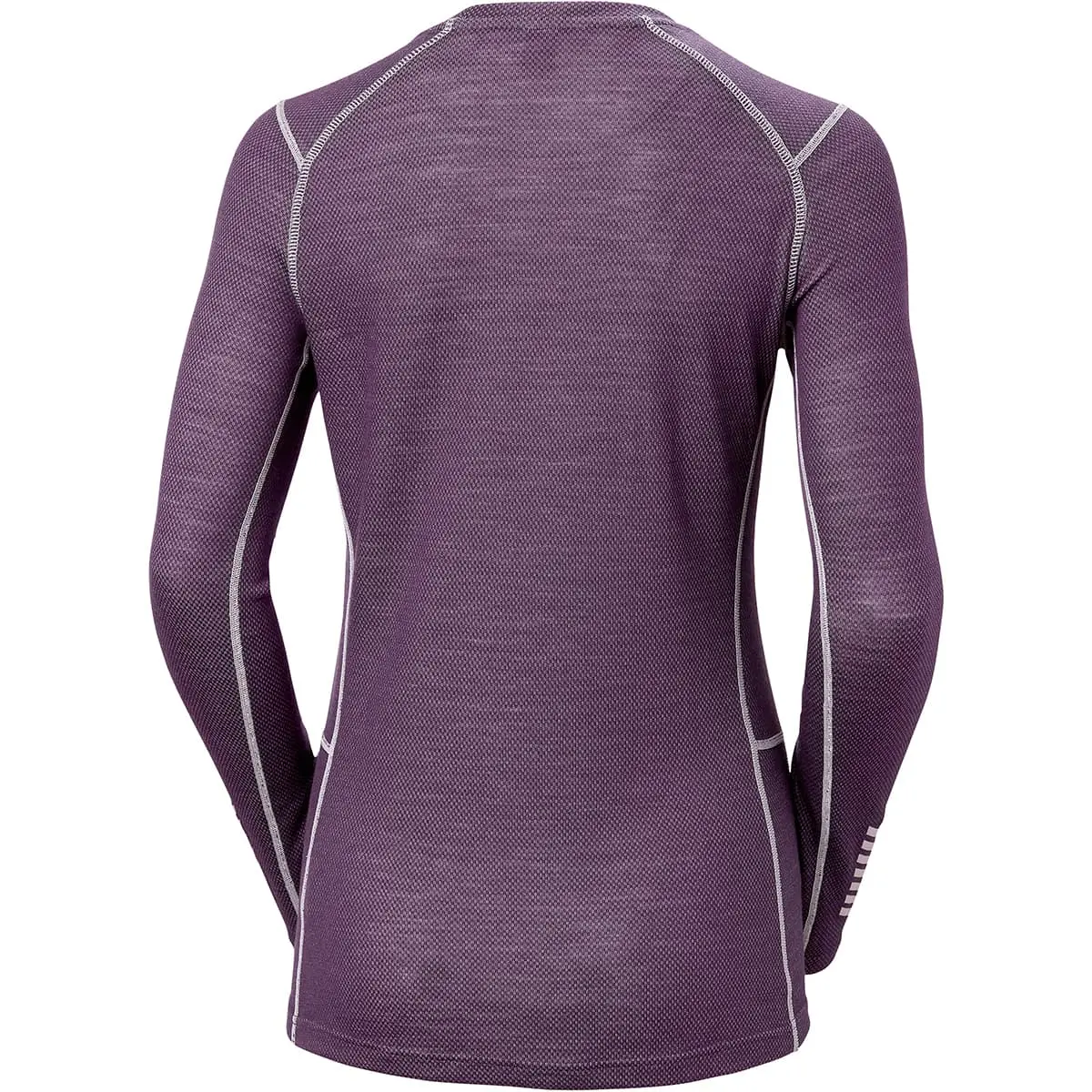 HELLY HANSEN W LIFA MERINO MIDWEIGHT CREW AMETHYST/BLACK 23 â Image 2