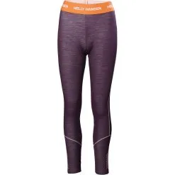 HELLY HANSEN W LIFA MERINO MIDWEIGHT PANT AMETHYST/BLACK 23