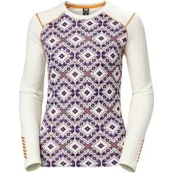 HELLY HANSEN W LIFA ACTIVE GRAPHIC CREW OFFWHITE 23