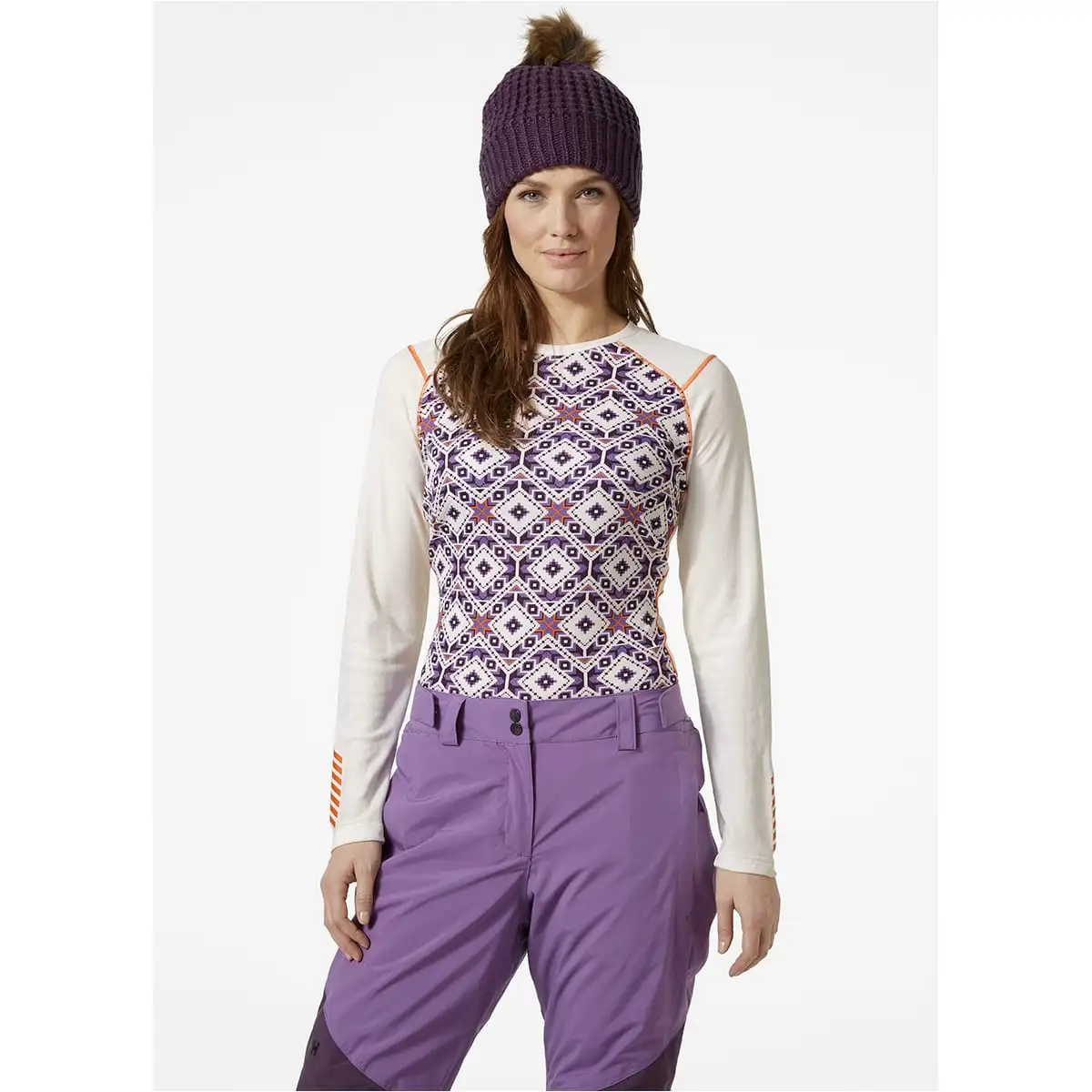 HELLY HANSEN W LIFA ACTIVE GRAPHIC CREW OFFWHITE 23 – Image 3