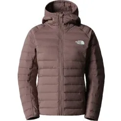 THE NORTH FACE W BELLEVIEW STRETCH DOWN HOODIE DEEP TAUPE 23