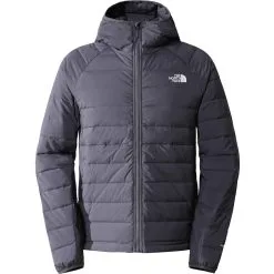 THE NORTH FACE M BELLEVIEW STRETCH DOWN HOODIE VANADIS GREY 23