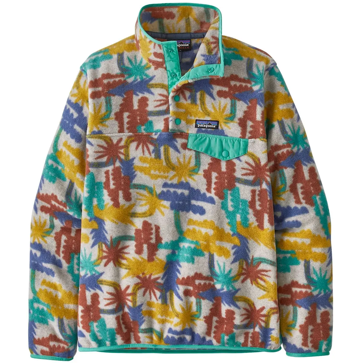 PATAGONIA W'S LW SYNCH SNAP-T P/O TREE CONNECTION BIG FRESH TEAL 23