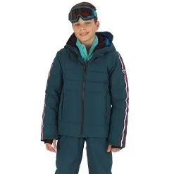 ROSSIGNOL BOY HIVER POLYDOWN JKT DEEP TEAL 23