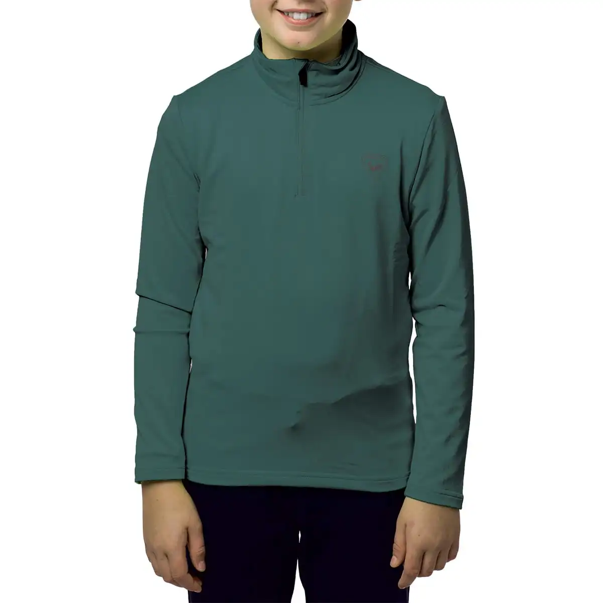 ROSSIGNOL BOY 1/2 ZIP WARM STRETCH DEEP TEAL 23