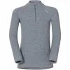 ODLO TS ML WARM ZIP JR GREY MELANGE 20