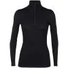 ICEBREAKER MERINO 200 OASIS LS HALF ZIP W BLACK 23