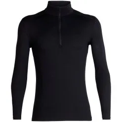 ICEBREAKER MERINO 200 OASIS LS HALF ZIP BLACK 23