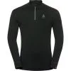 ODLO T-SHIRT ML 1/2 ZIP NATURAL BLACK 23