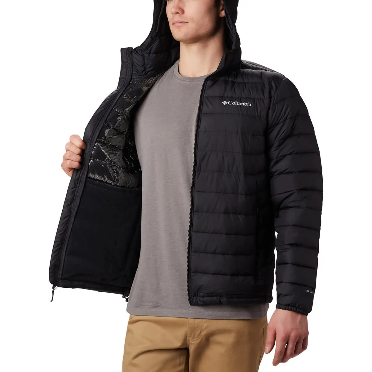 COLUMBIA POWDER LITE HOODED JKT BLACK 23 – Image 6