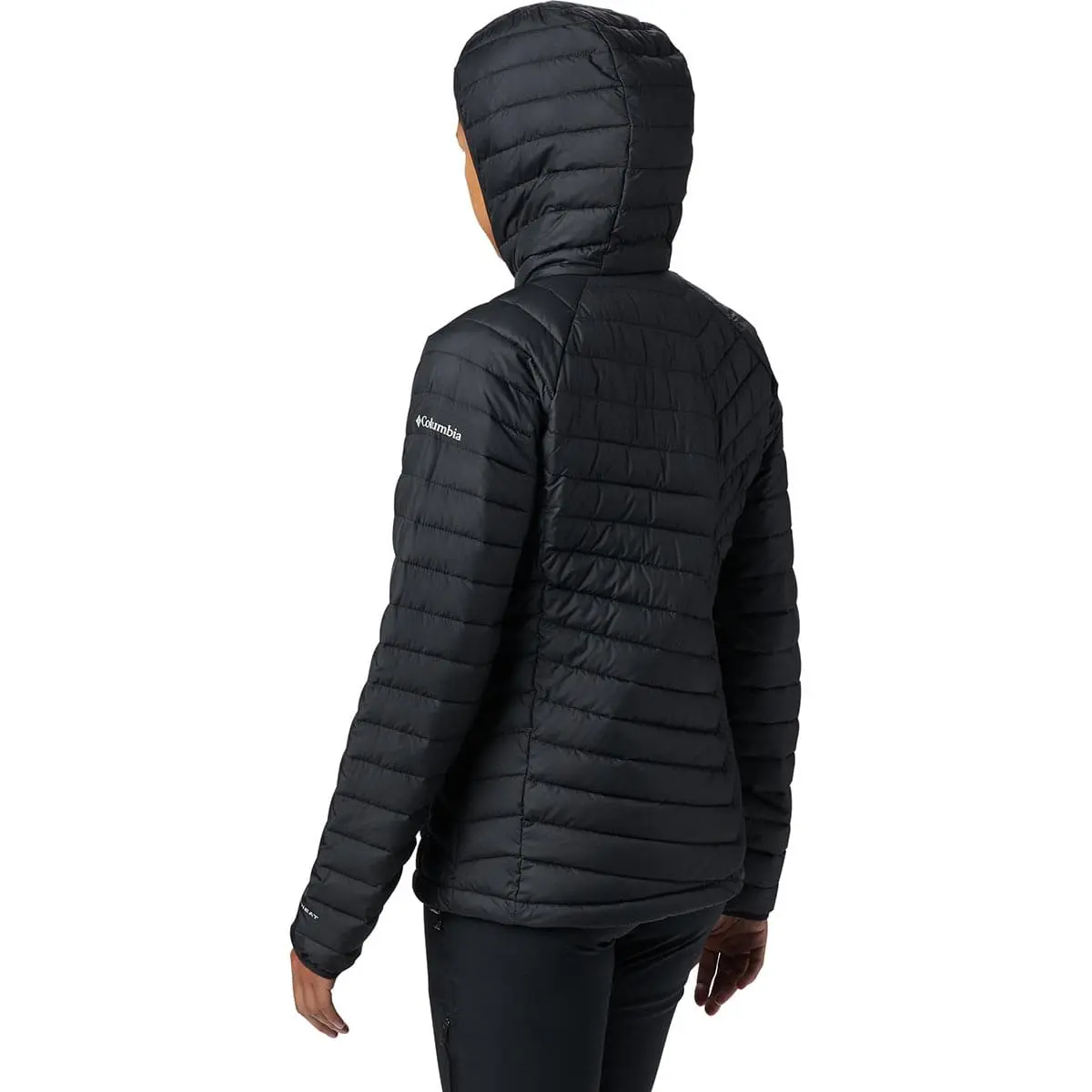 COLUMBIA POWDER LITE HOODED JKT W BLACK 23 – Image 2