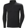 HELLY HANSEN LIFA MERINO MIDWEIGHT 1/2 ZIP BLACK 23