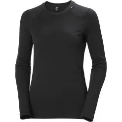 HELLY HANSEN W LIFA MERINO MIDWEIGHT CREW BLACK 23