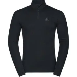 ODLO ACTIVE WARM ECO BL TOP TURTLE NECK L/S HALF ZIP BLACK 23