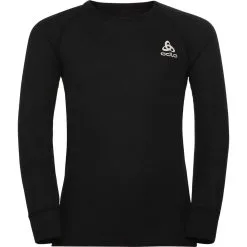ODLO ACTIVE WARM ECO KIDS BL TOP CREW NECK L/S BLACK 23