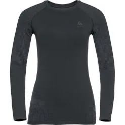 ODLO PERFORMANCE WARM ECO BL TOP CREW NECK L/S W BLK/NEW ODLO GRAPHITE GREY 23