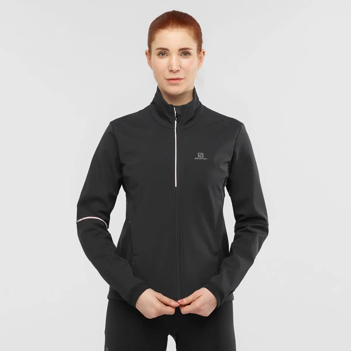SALOMON AGILE SOFTSHELL JKT W BLACK 22 – Image 2