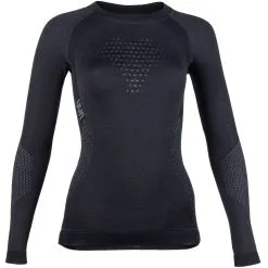 UYN LADY FUSYON UW SHIRT LG SL BLACK/ANTHRACITE/ANTHRACITE 22