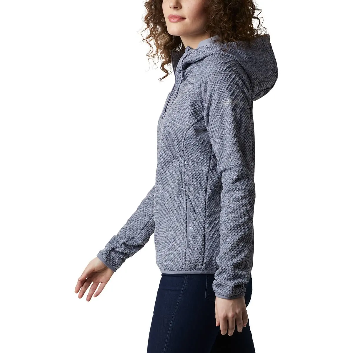 COLUMBIA PACIFIC POINT™ FULL ZIP HOODIE NEW MOON/PEACH 22 – Image 3