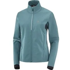 SALOMON AGILE SOFTSHELL JKT W MALLARD BLUE/BLACK 22