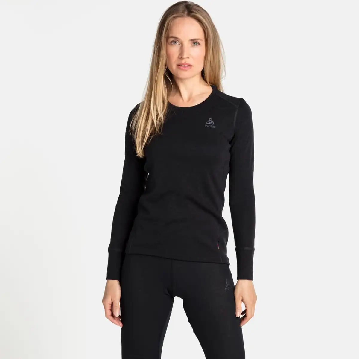 ODLO MERINO 260 BL TOP CREW NECK L/S W BLACK 23 â Image 3