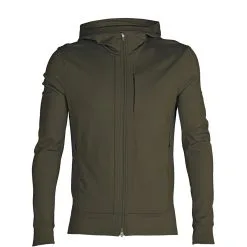 ICEBREAKER MERINO QUANTUM III LS ZIP HOODIE LODEN 23