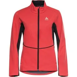 ODLO MARKENES JACKET W POPPY RED-BLACK 22
