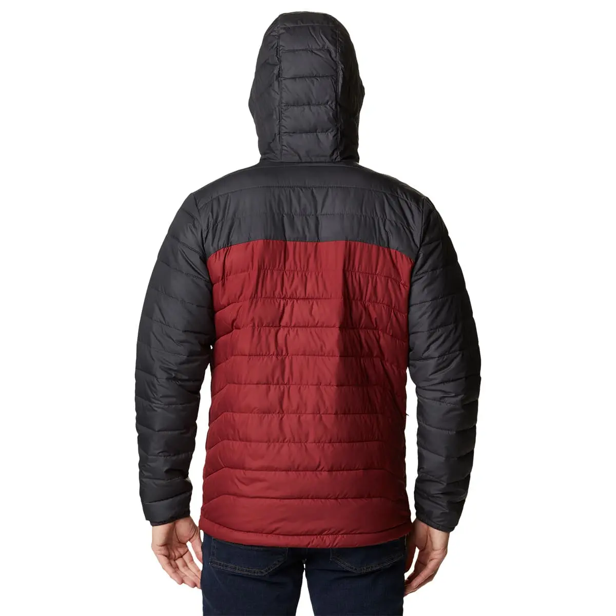 COLUMBIA POWDER LITE HOODED JKT RED JASPER SHARK 22 â Image 6