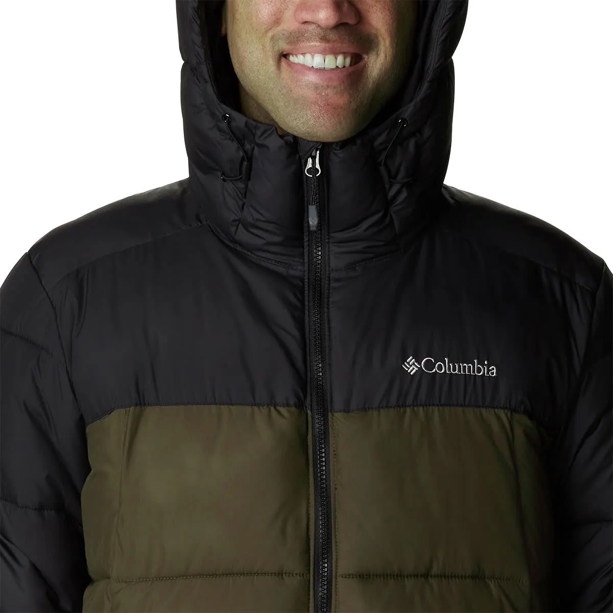 COLUMBIA PIKE LAKE HOODED JACKET OLIVE GREEN BLACK 23 – Image 2