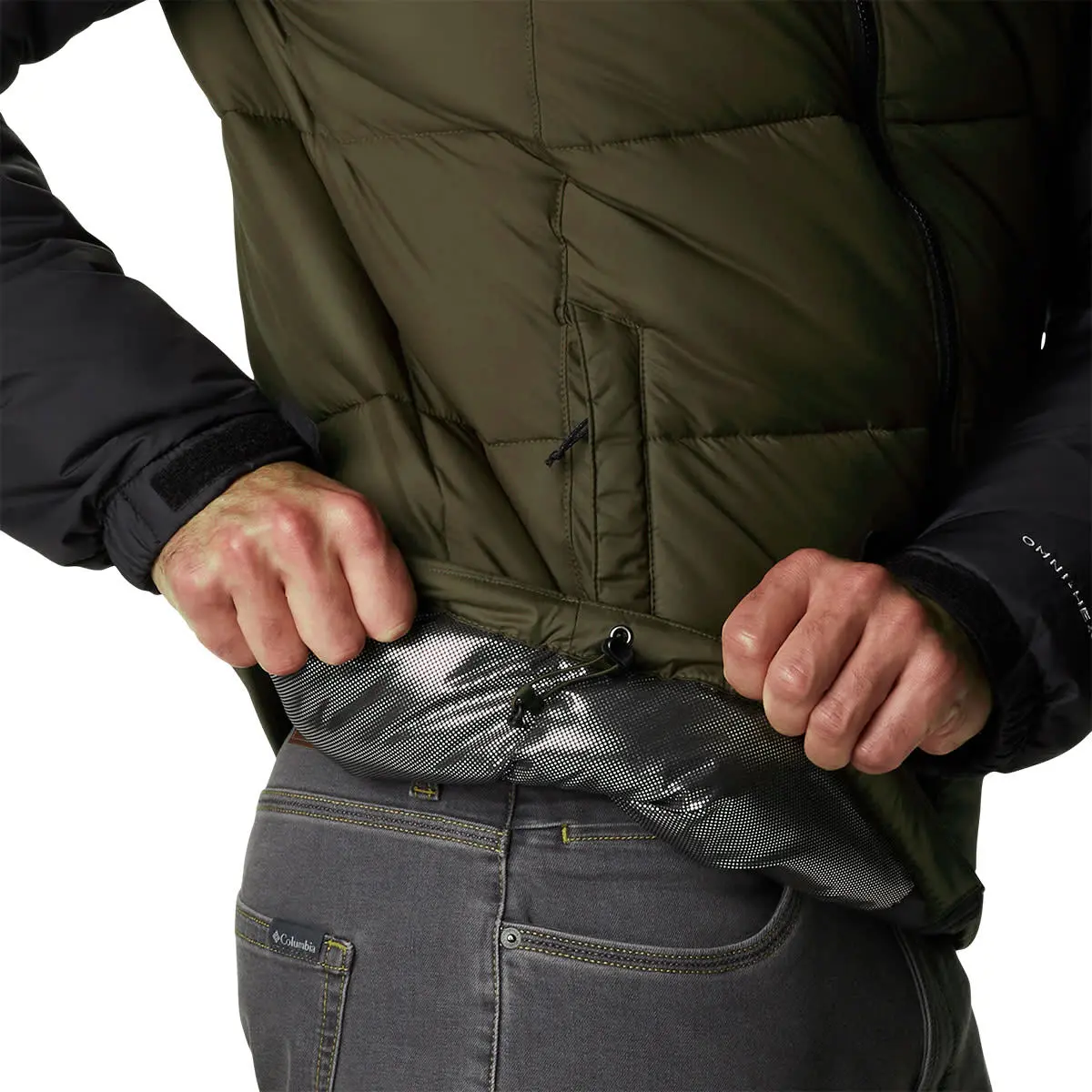 COLUMBIA PIKE LAKE HOODED JACKET OLIVE GREEN BLACK 23 – Image 5