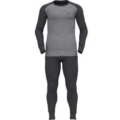 ODLO ACTIVE WARM ECO SPECIAL SET DARK GREY MELANGE/GREY MELANGE 23
