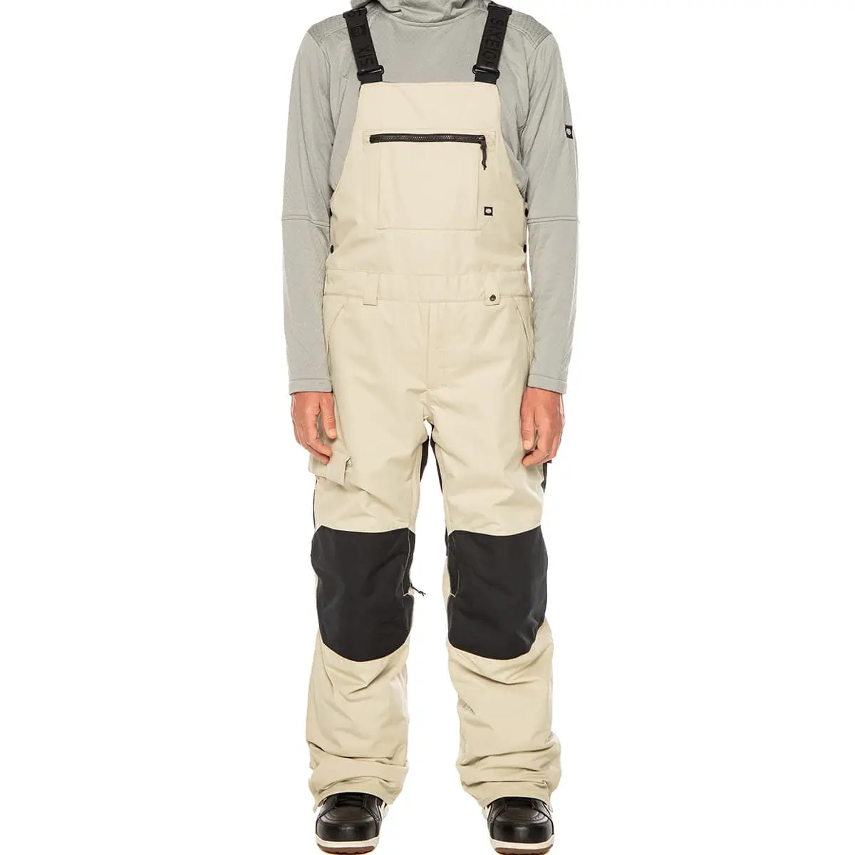 686 M HOT LAP INSULATED BIB PUTTY CLRBLK 22 â Image 3