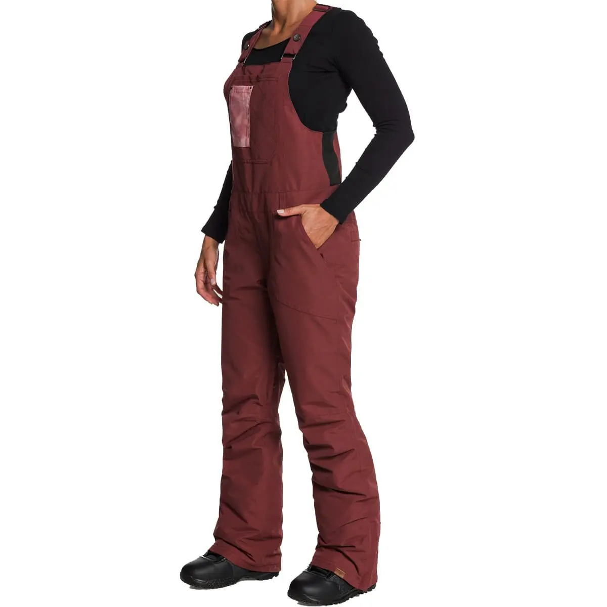 ROXY RIDEOUT BIB SNPT W OXBLOOD RED 22 – Image 2